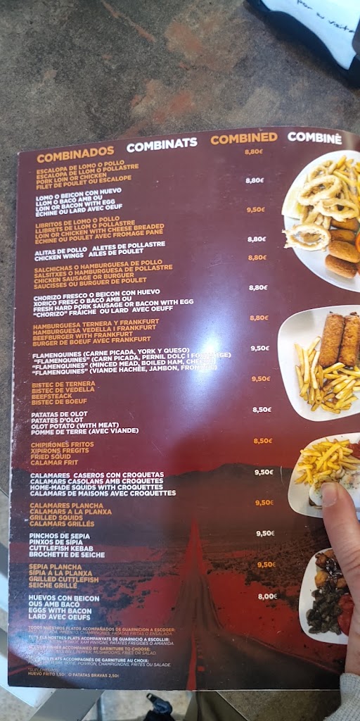 Cafeteria Be de Gust — Carta