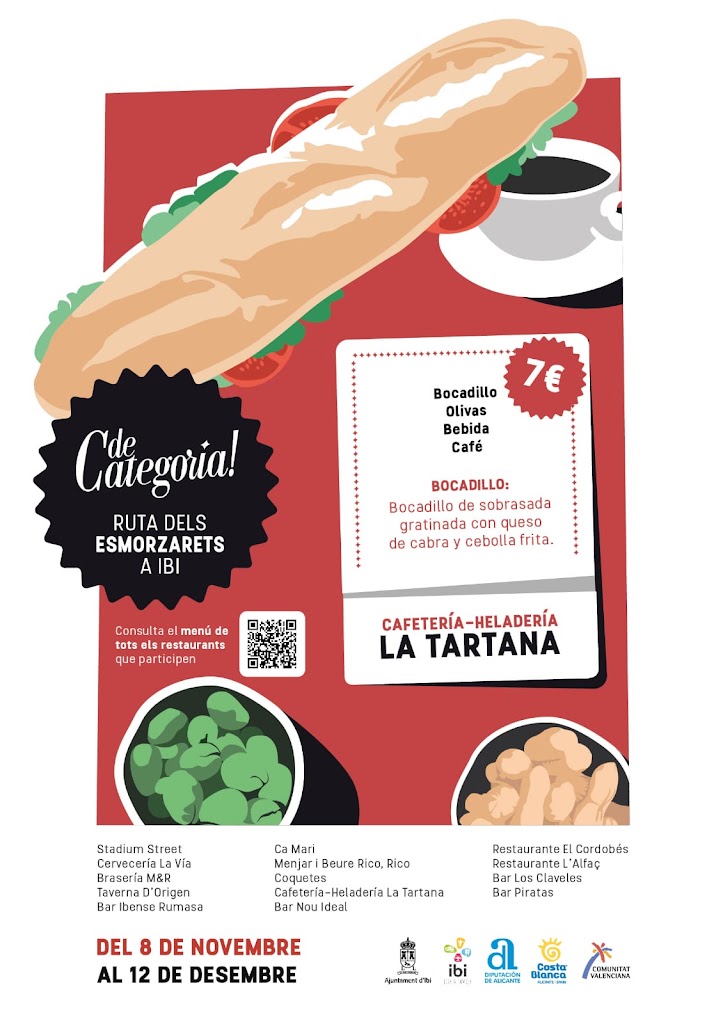 La Tartana - Cafe y Gelats — Carta