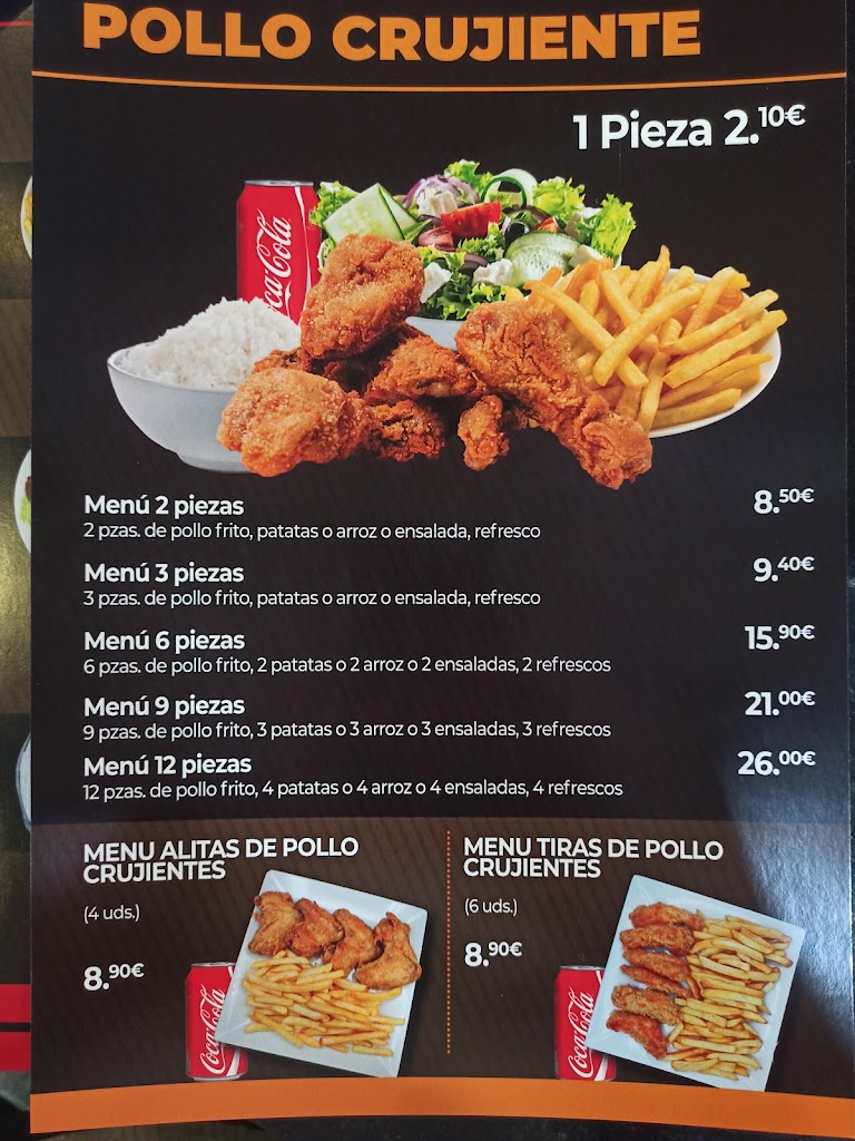 Galaxy Kebab Leganes un buen abiente , exelente sabor en la comida y muy buena atencion de fran. — Carta
