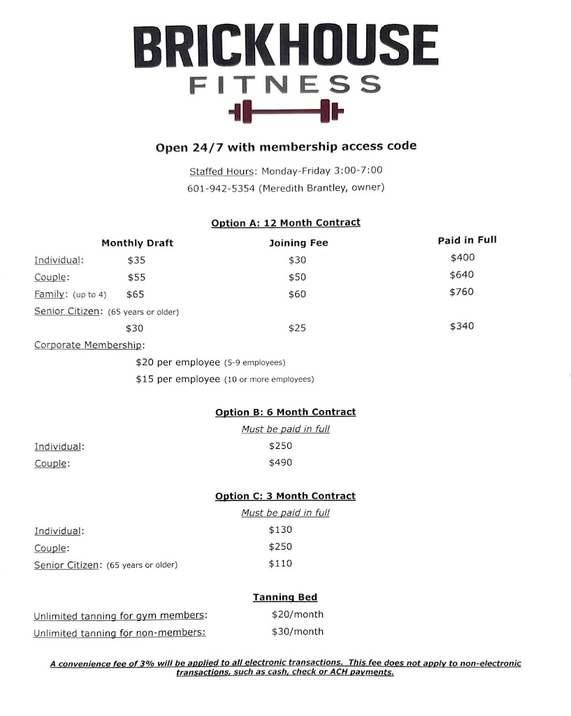  Brickhouse Fitness Center