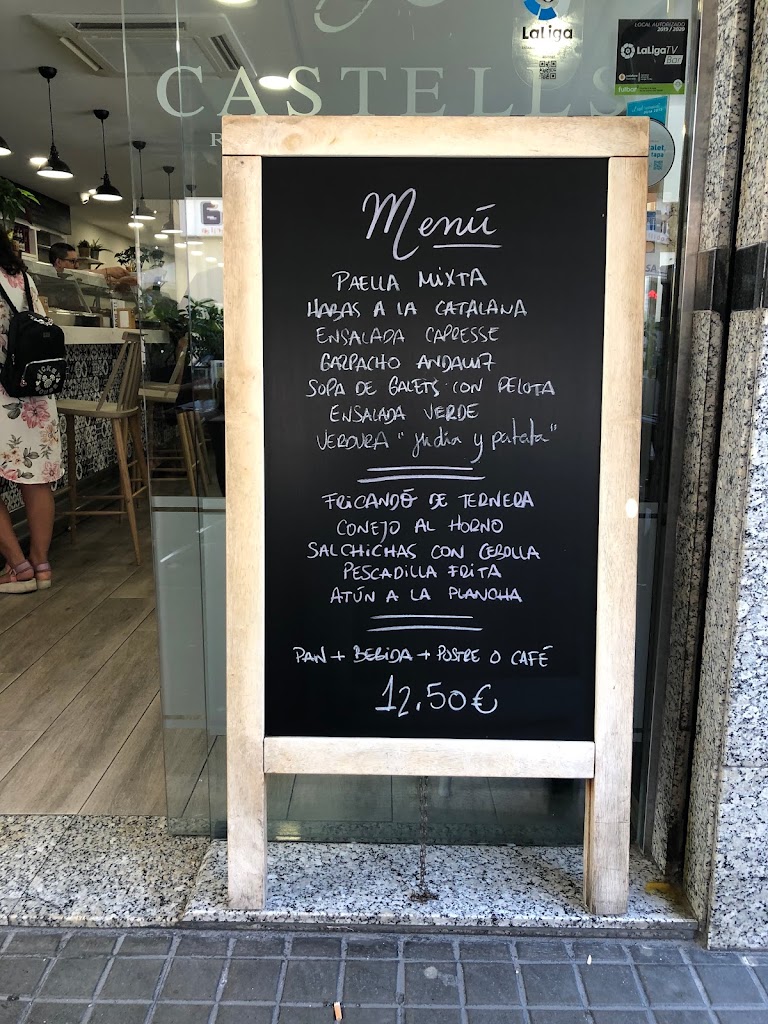 Castells Bar Restaurant — Carta