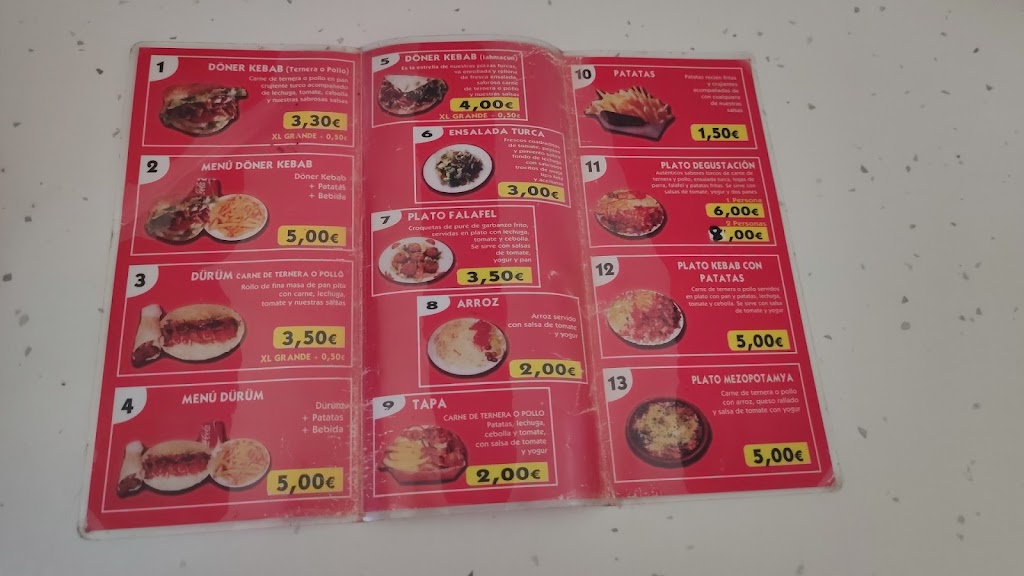 Doner Kebab Istambul — Carta