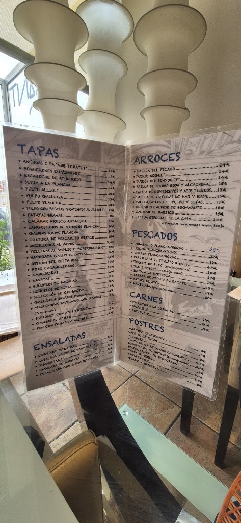EL FARO Restaurante - Vinaros — Carta