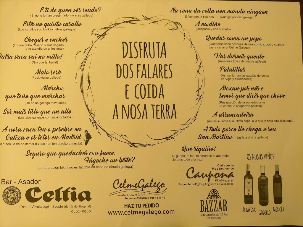 Cafeteria Vigobus — Carta