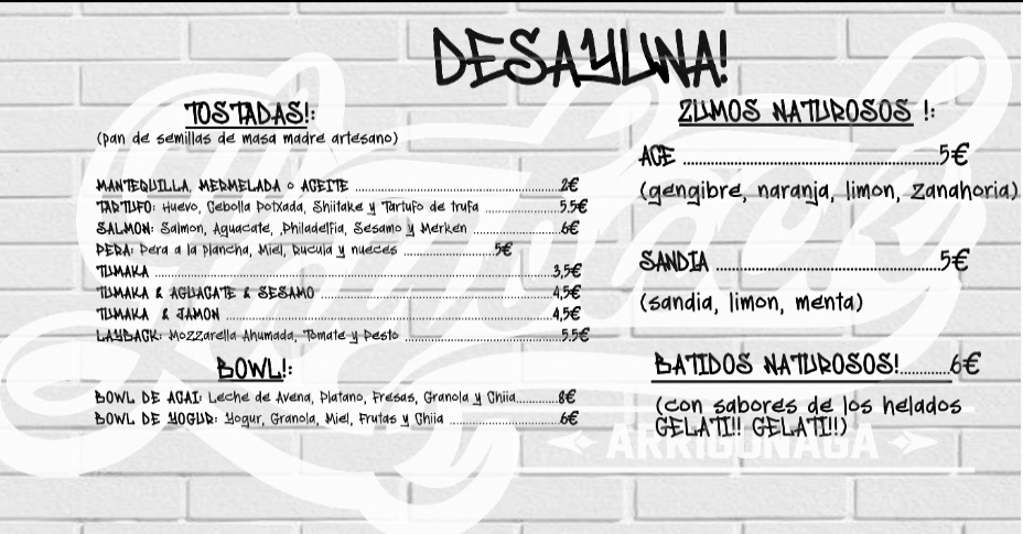 Arrigunaga Layback - Skate And Surf Bar — Carta