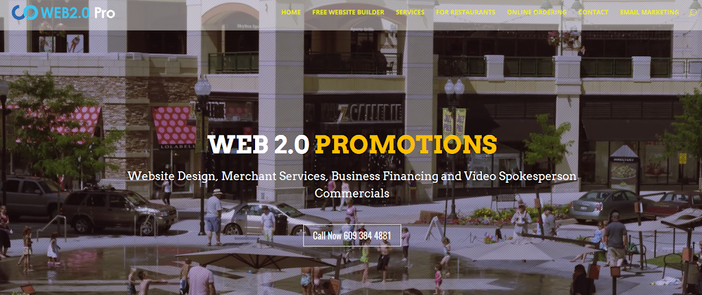 Web 2 0 Promotions Website Design Credit Card Processing