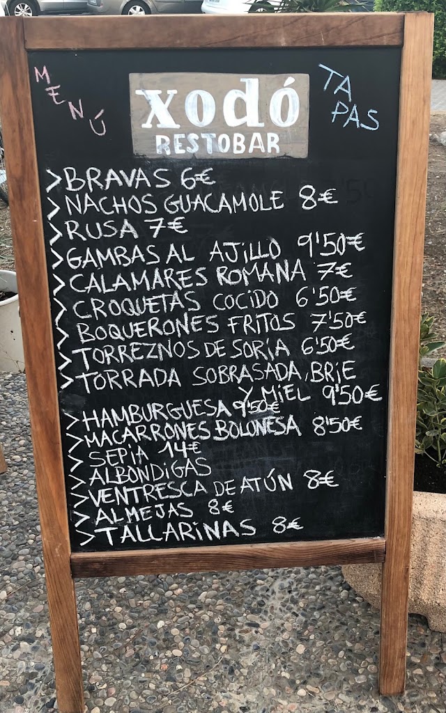 XODO RESTOBAR — Carta