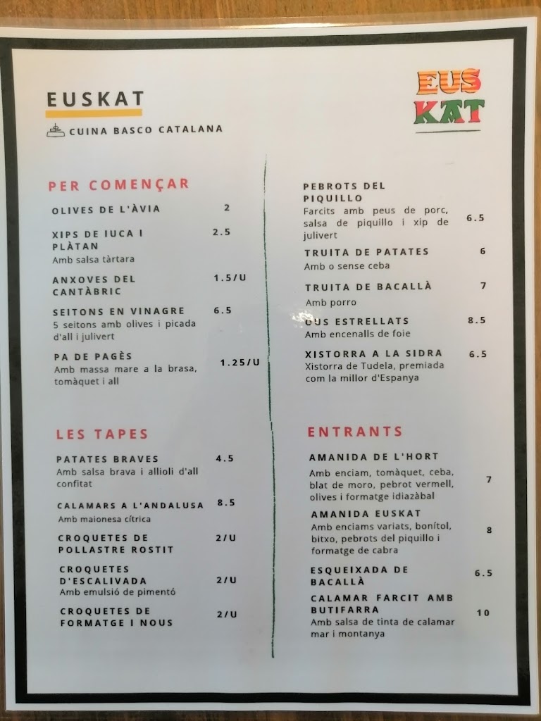 EUSKAT — Carta