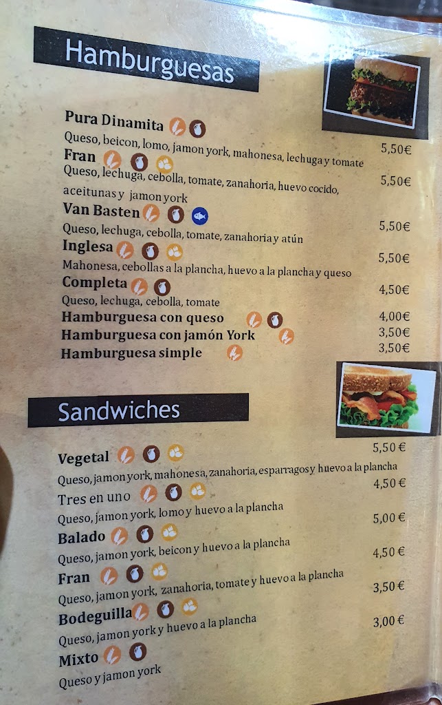 Fran Hamburgueseria — Carta