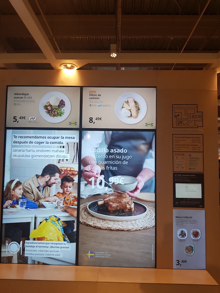 Restaurante IKEA Barakaldo — Carta