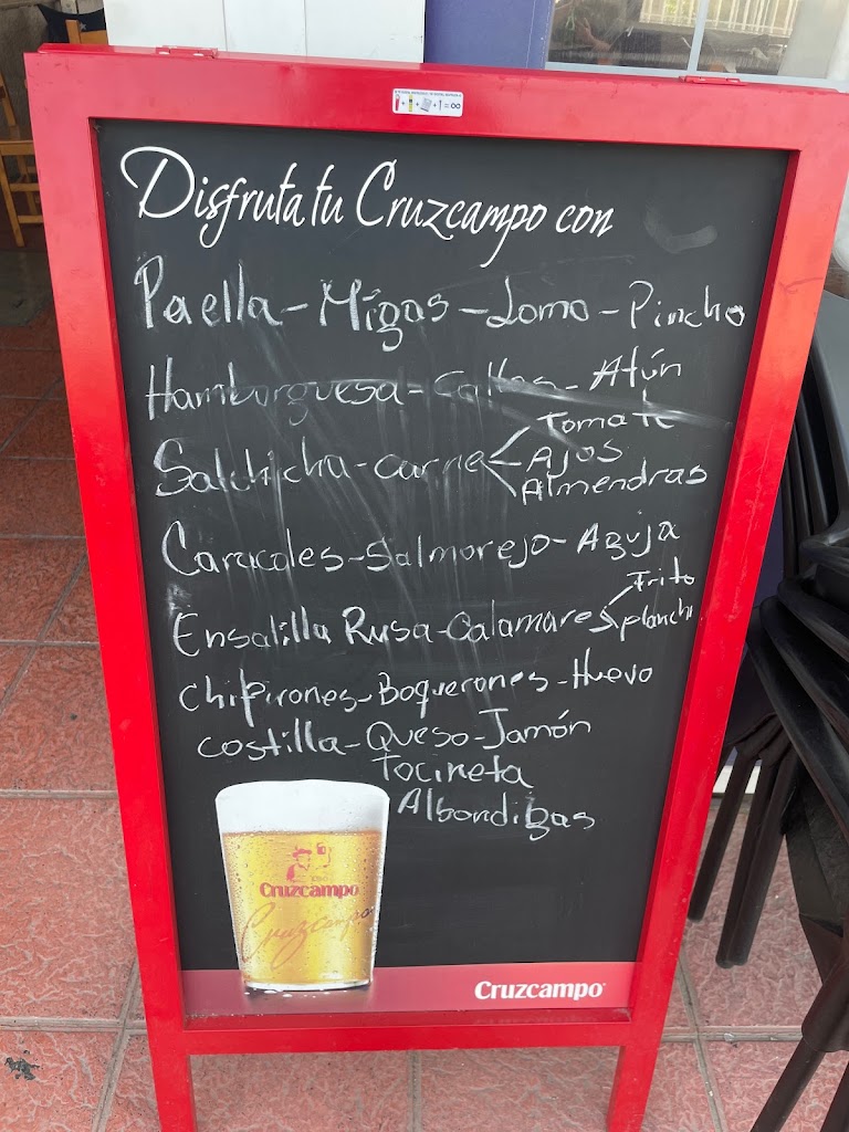 Restaurante Ejido Oeste — Carta