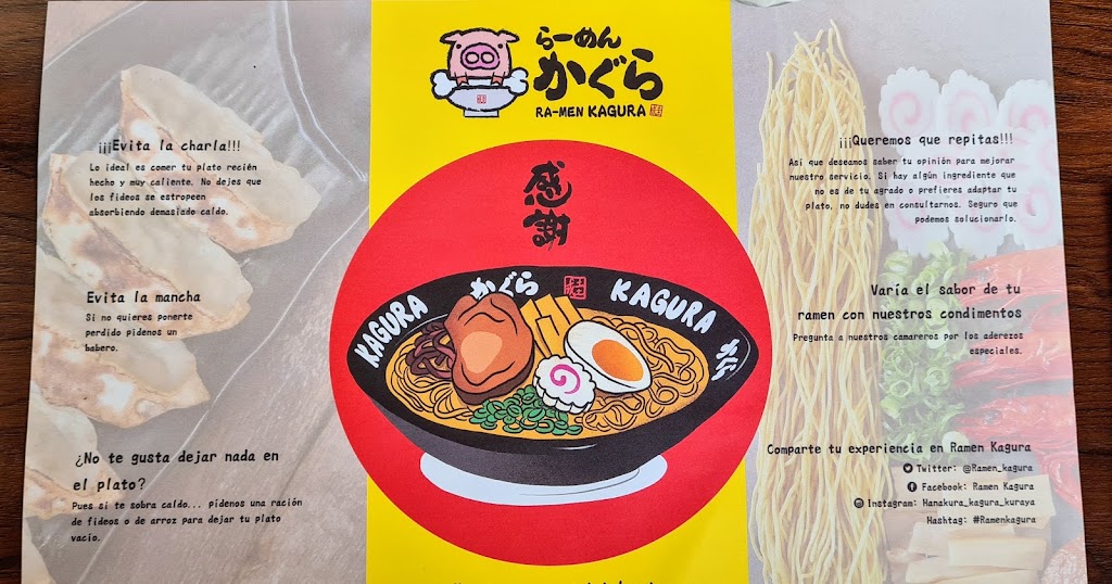 Ramen Kagura Getafe — Carta