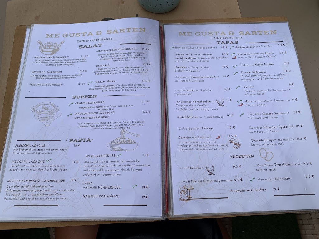 Sarten Bistro&bar — Carta
