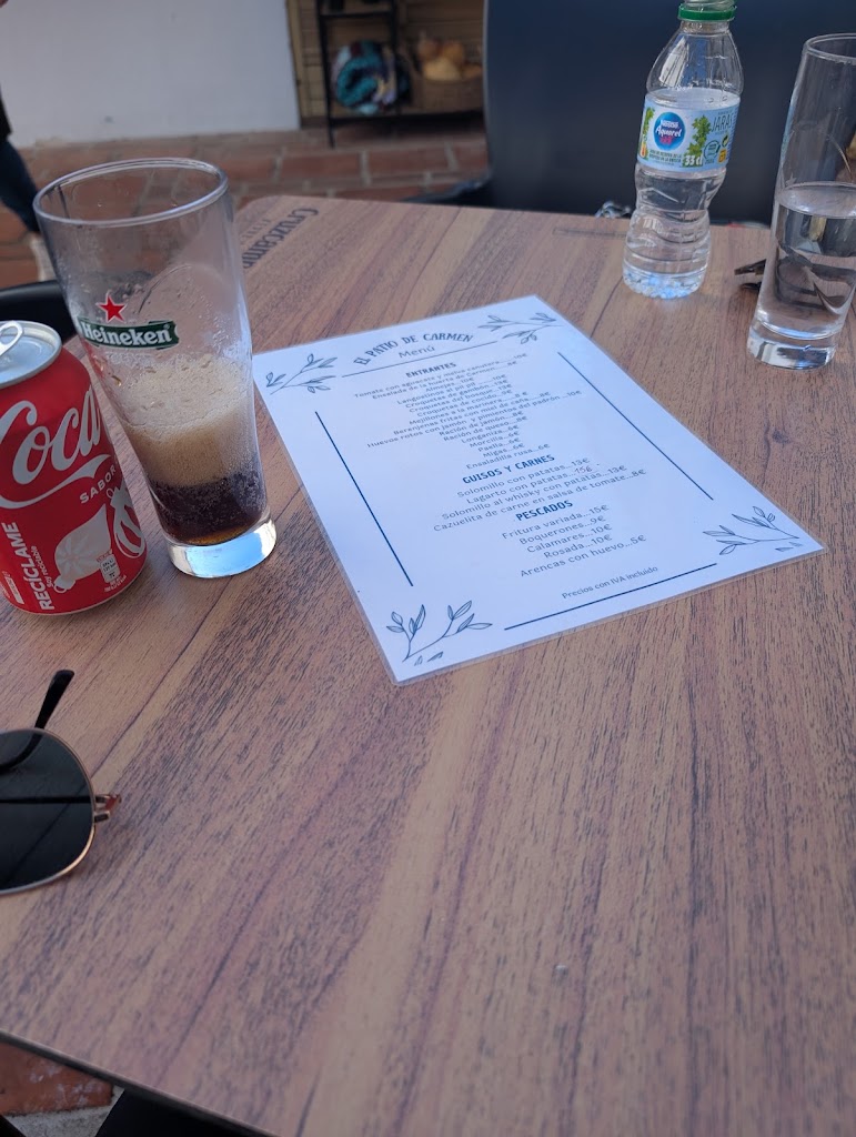 El patio de Carmen — Carta