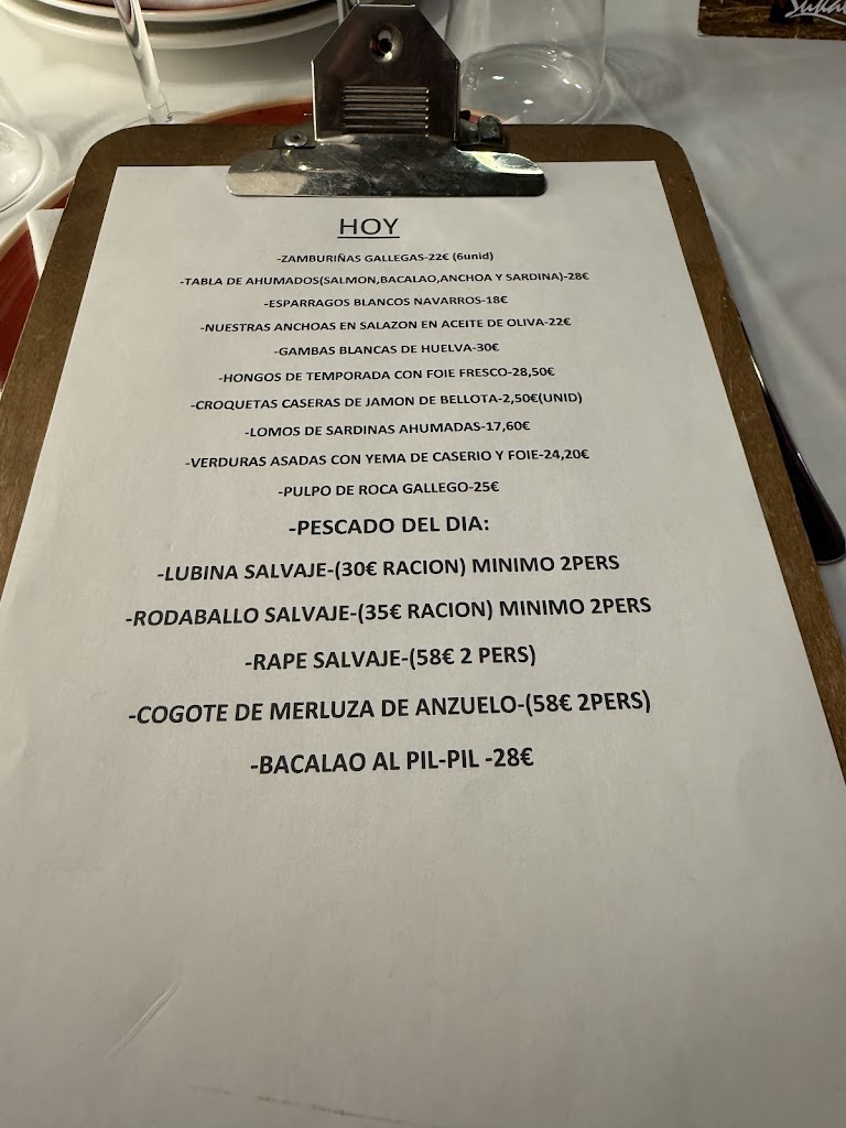 Asador Sukalde. Restaurante. Pintxos . — Carta