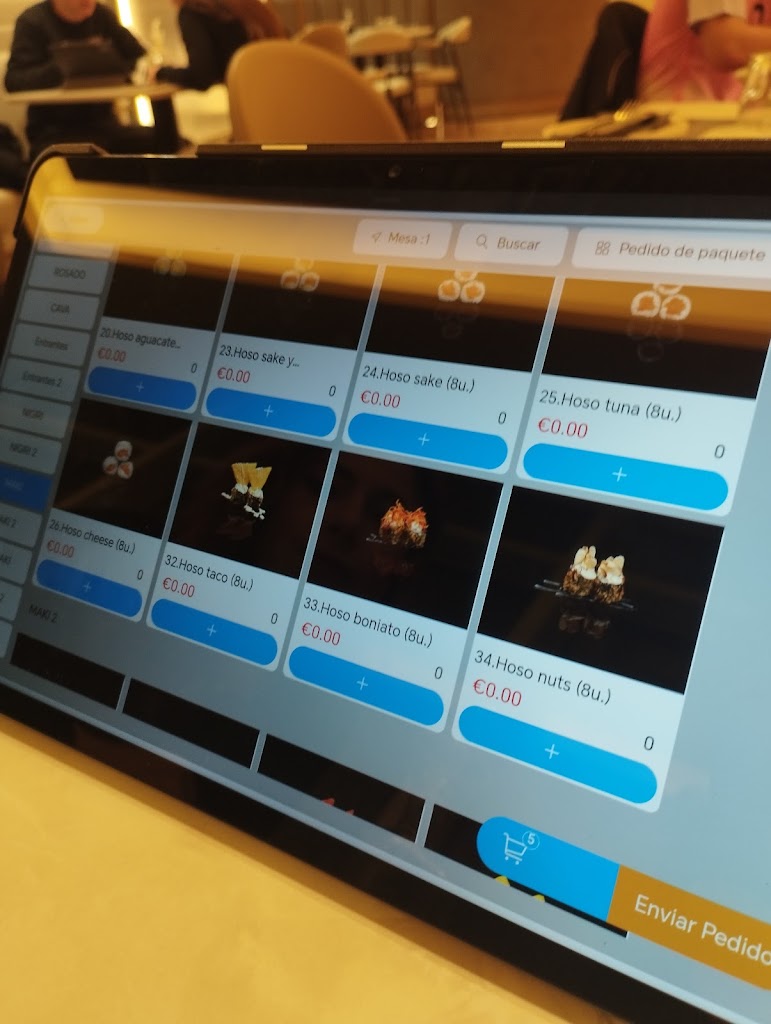Inku Sushi Onda — Carta