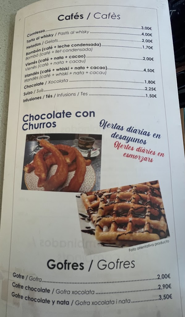 Dolce vita cafeteria — Carta