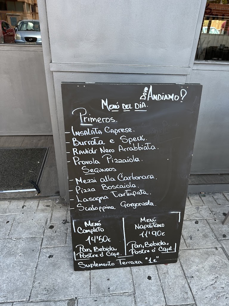 Trattoria Dove Andiamo? — Carta