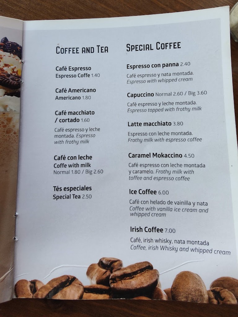 Negre Restaurant — Carta