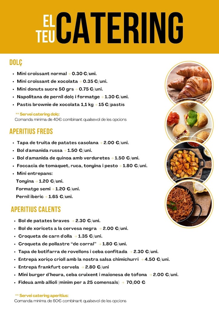 Restaurant Auto D'Ara — Carta
