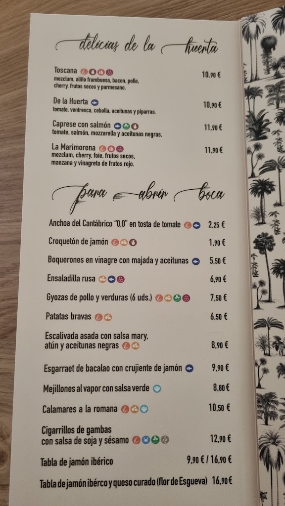 La Marimorena — Carta