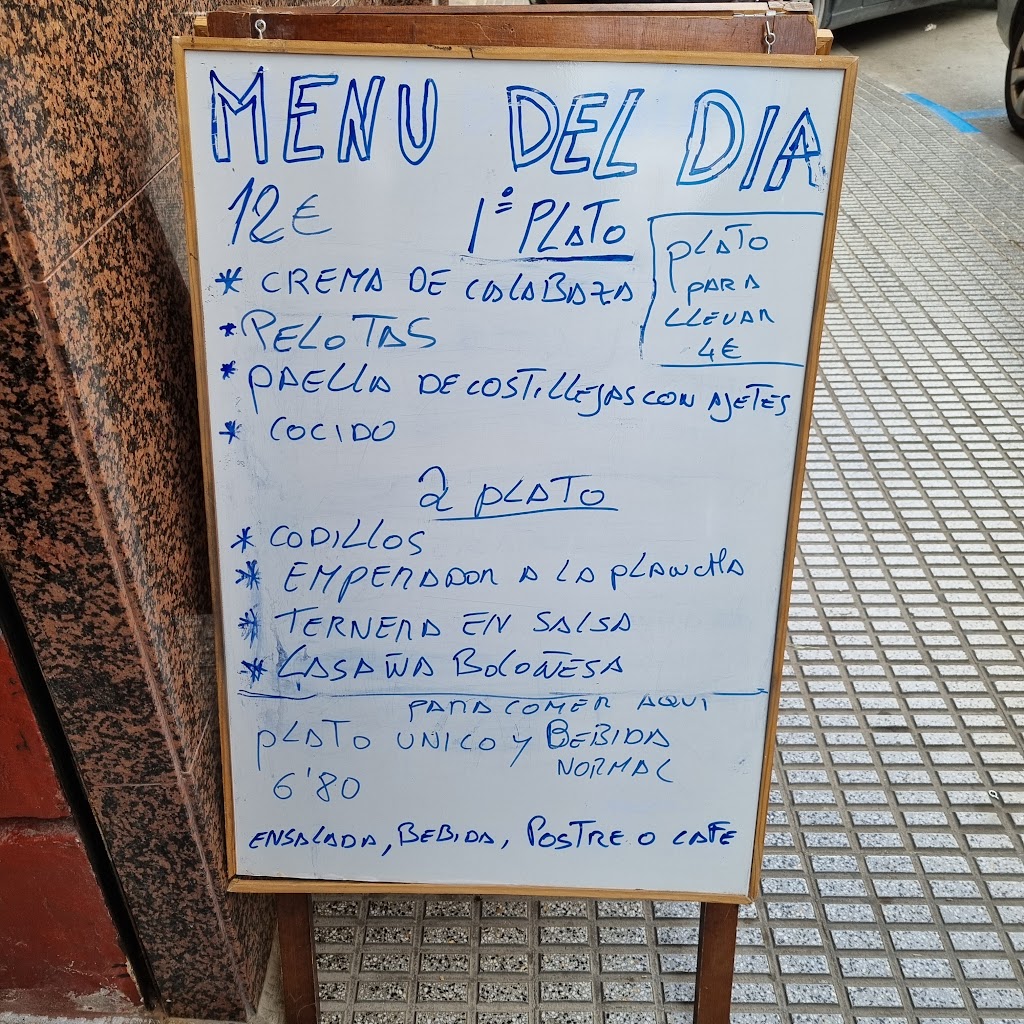 Bar Restaurante Naila Callosa — Carta