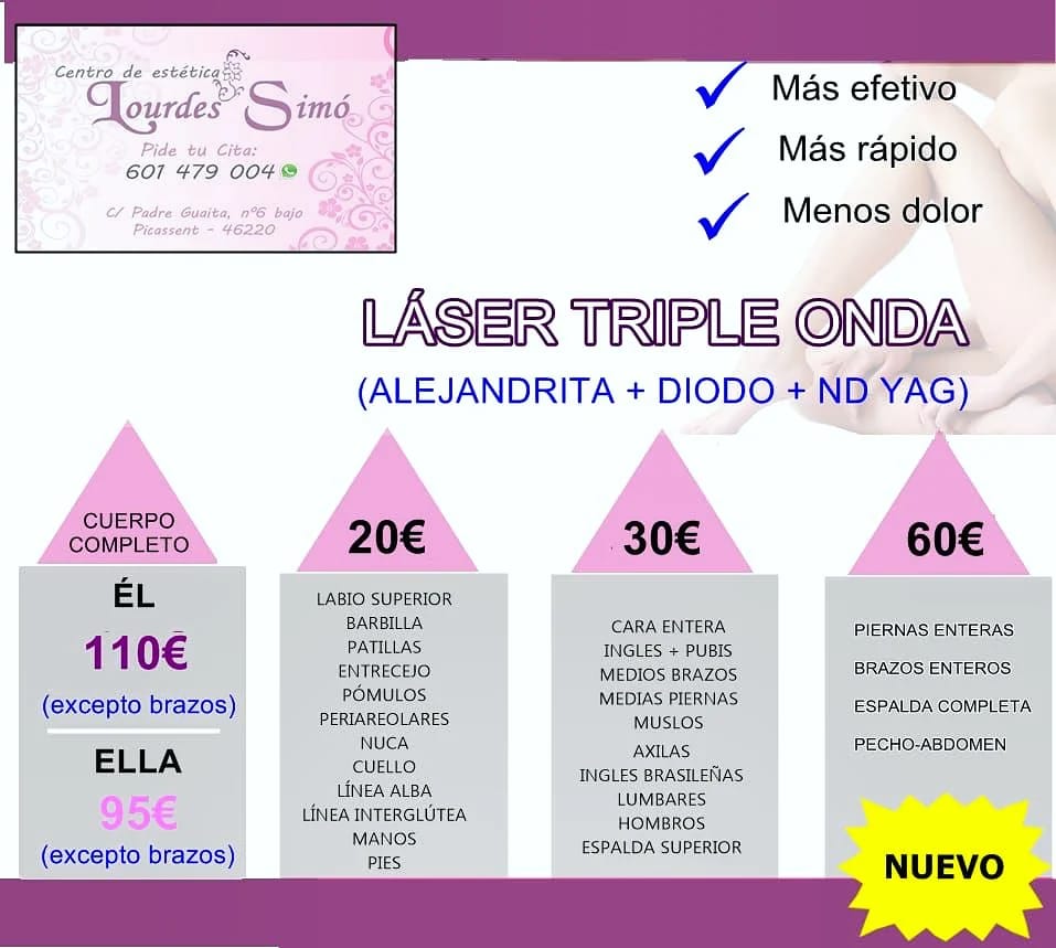 Lourdes Simo Centro de Estetica — Carta