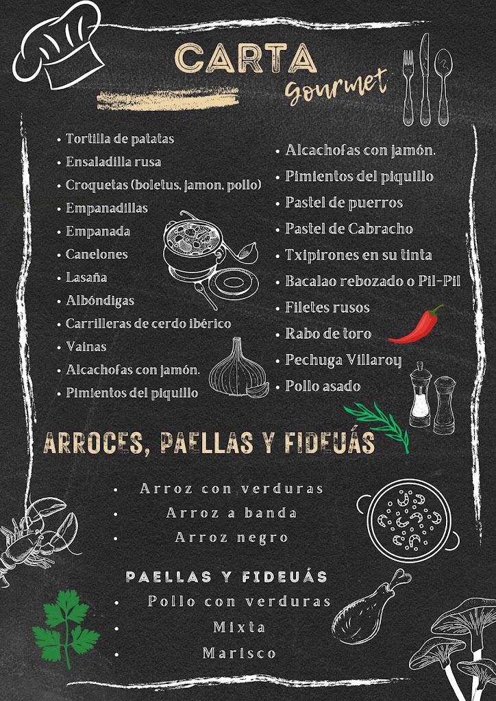 Comida Vasca — Carta