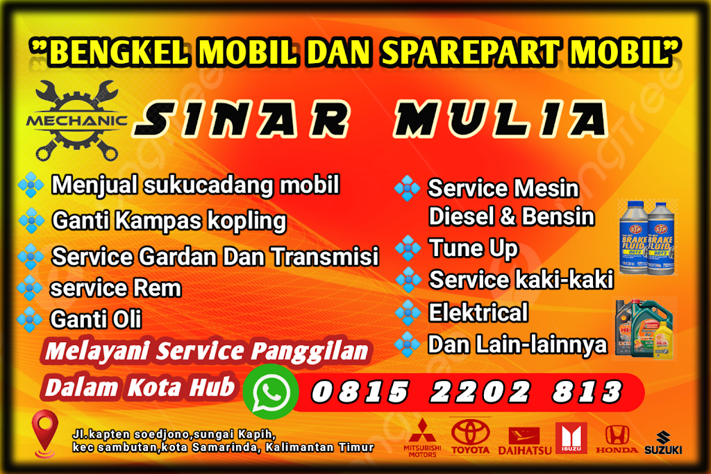 Jasa service mobil Samarinda, Mekanik panggilan | Bengkel Mobil SINAR MULIA
