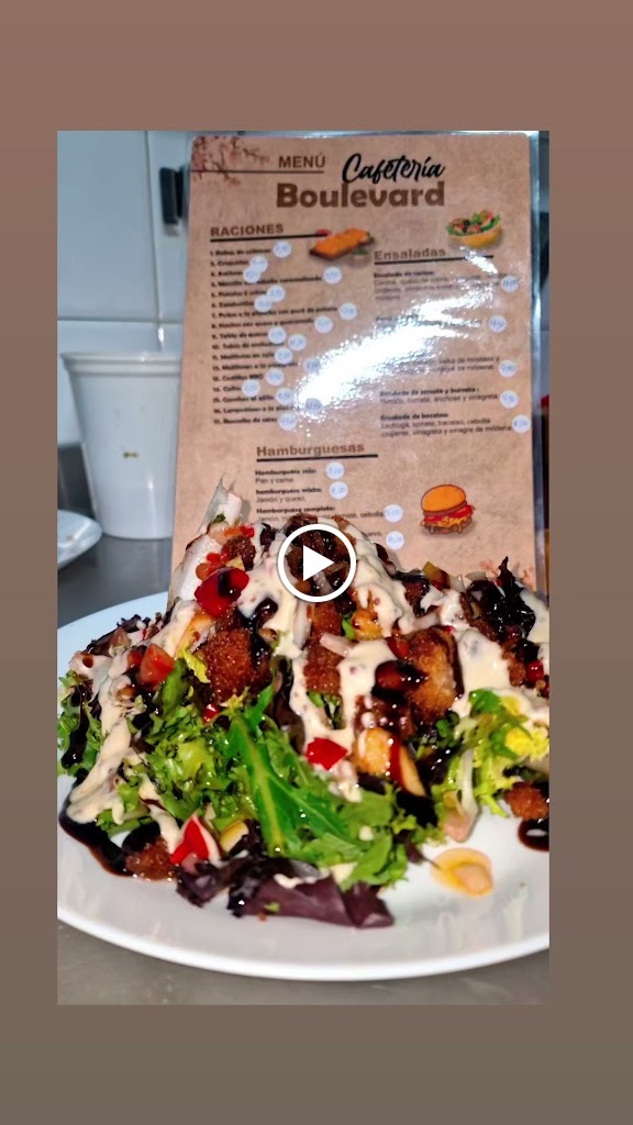 Cafeteria Boulevard — Carta