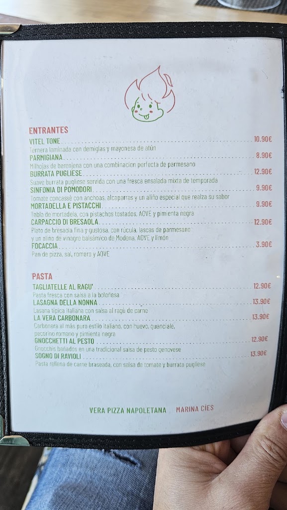 Marina Cies Beach Club — Carta