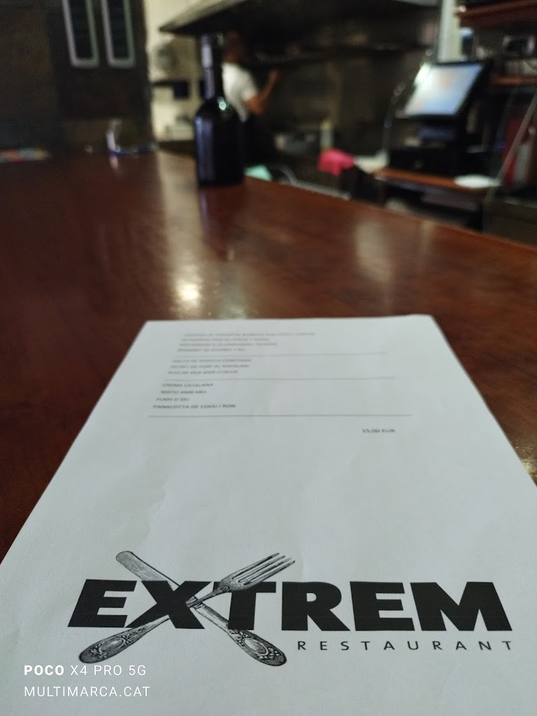 Restaurant Extrem — Carta