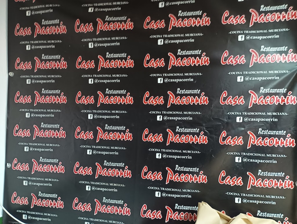 Restaurante Casa Pacorrin / Salon para celebraciones en Las Torres de Cotillas — Carta