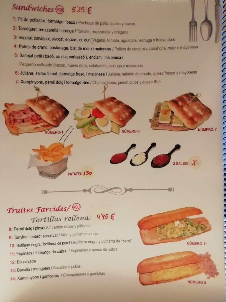 Restaurante Can Pujol — Carta