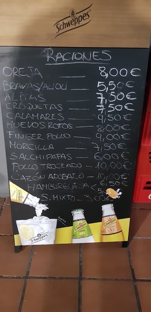 Bar Restaurante La Paloma - Alcorcon — Carta