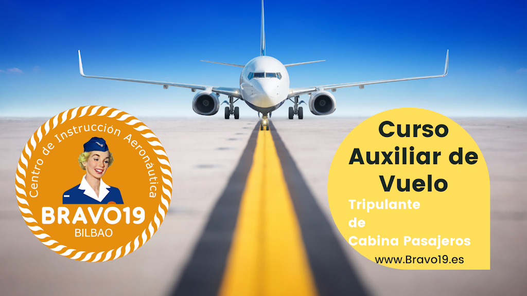 Bravo19 Bilbao Centro de formacion aeronautica | Curso TCP | Curso Azafatas de Vuelo | Curso Auxiliar de Vuelo