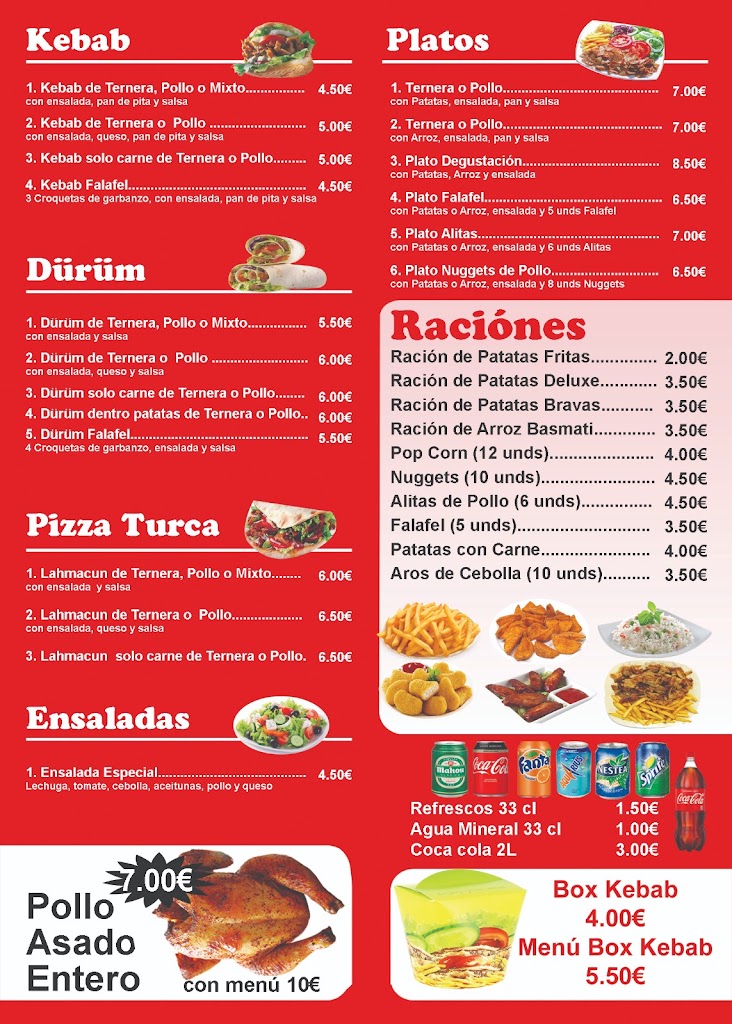 Kebab Turk — Carta