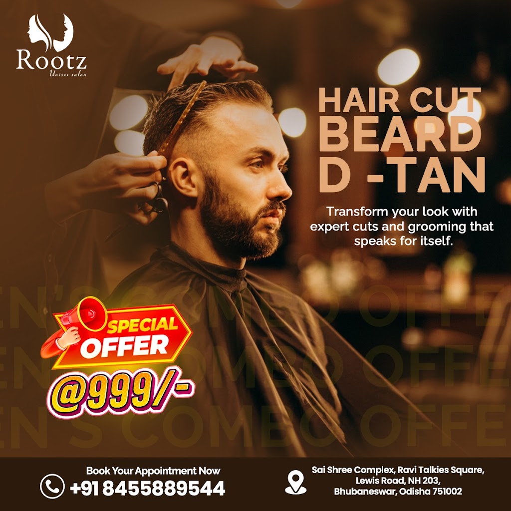 Rootz Unisex Salon And Spa Lewis Road Bhubaneswar