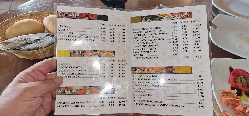 Bodegon Abuelo Chaves — Carta