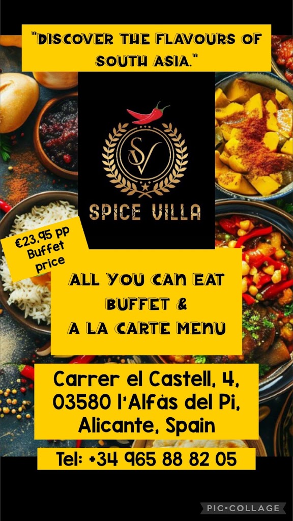 Spice Villa — Carta