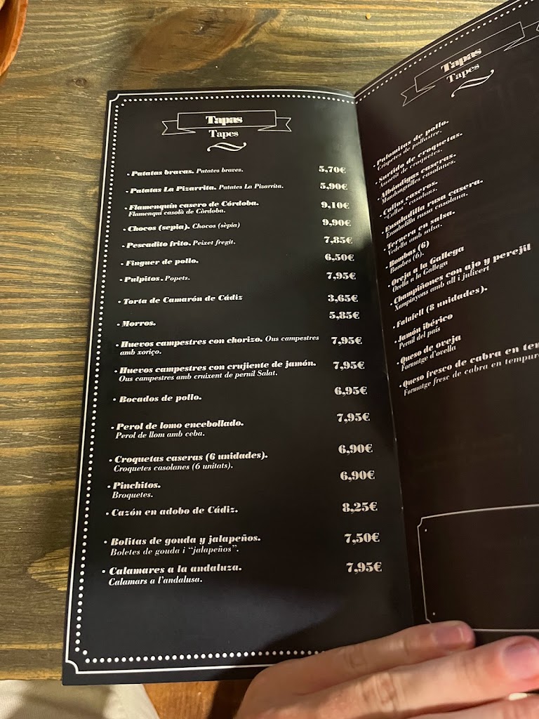 La Pizarrita de Juanlu — Carta