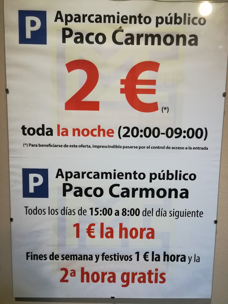 Aparcamiento Plaza de Paco Carmona — Signo