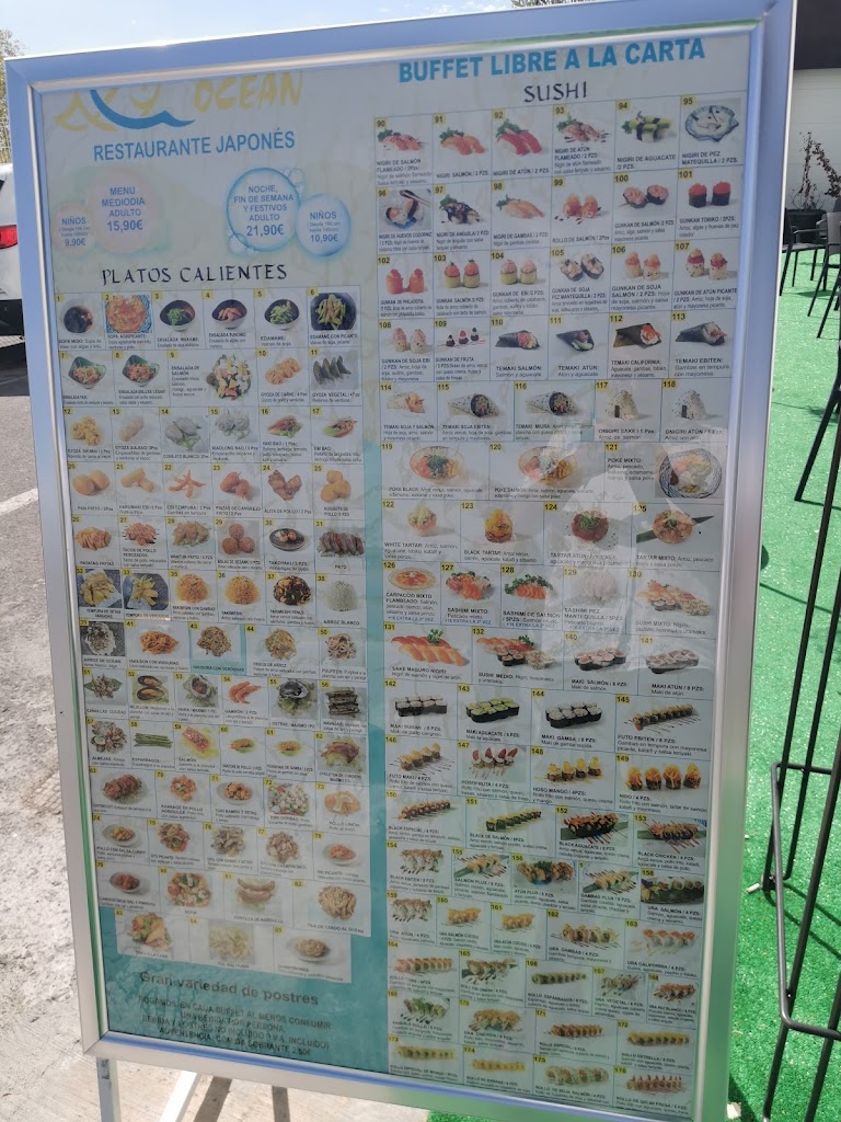 Restaurante OCEAN — Carta