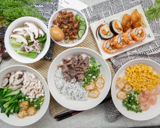 品香廣東粥,壽司,鍋燒麵,滷肉飯 的照片