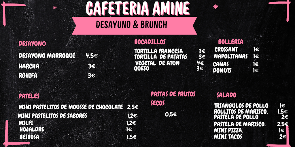 cafeteria Amine — Carta