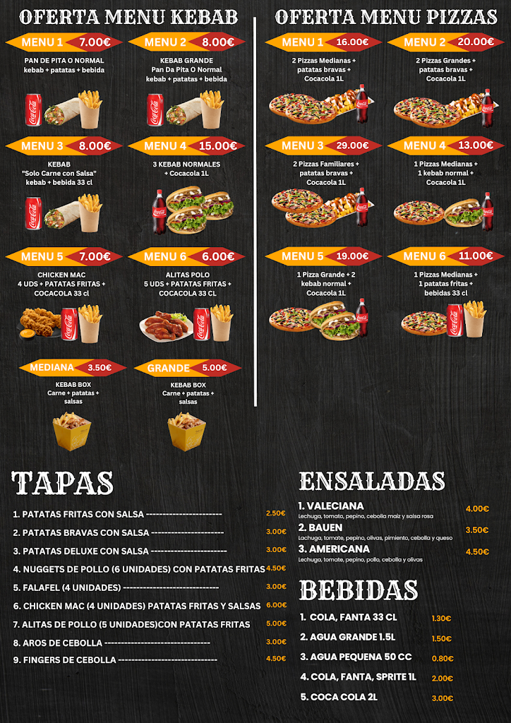 Kabab King — Carta