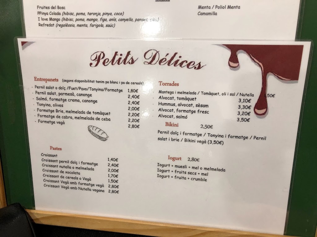 Petits Delices — Carta
