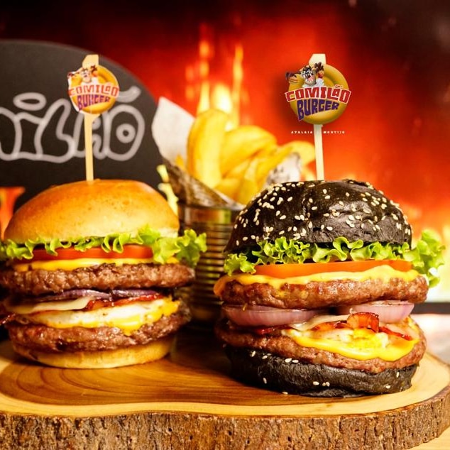 Ashiana e Europeia comida — Hamburguesa
