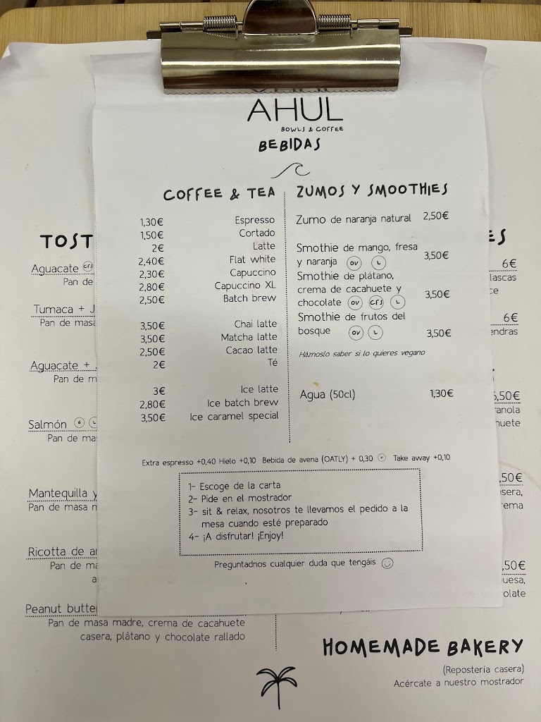 AHUL bowls & coffee (Specialty coffee) — Carta
