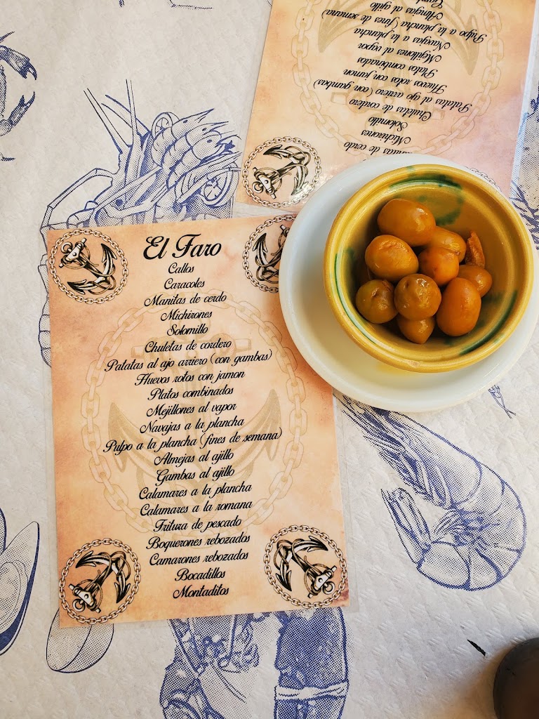 El Faro Cafe bar — Carta